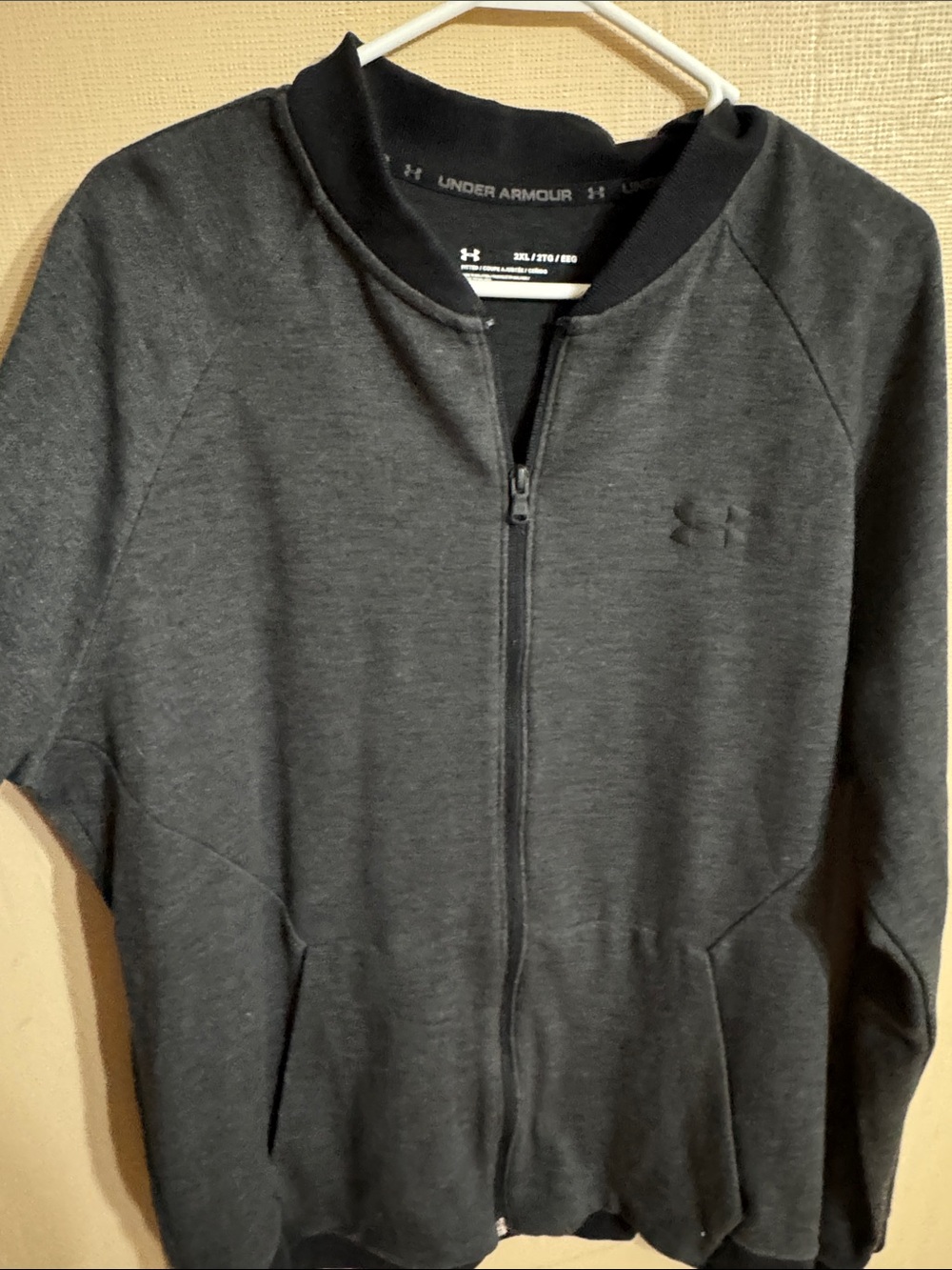 Under Armour Charcoal Full-Zip Athletic Jacket